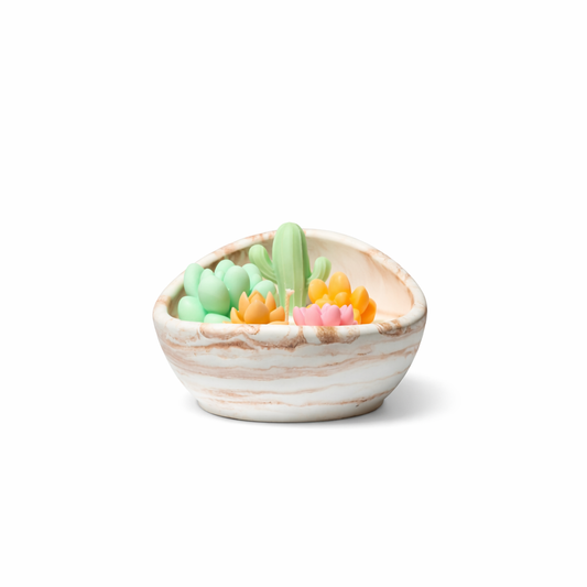 Desert Marble Oasis – Black Orchid & Vanilla Handmade Soy Candle